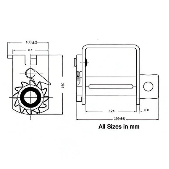 Flatbed Trailer Winch – Double “L” Style for Flatbed Trailer Cargo Securement