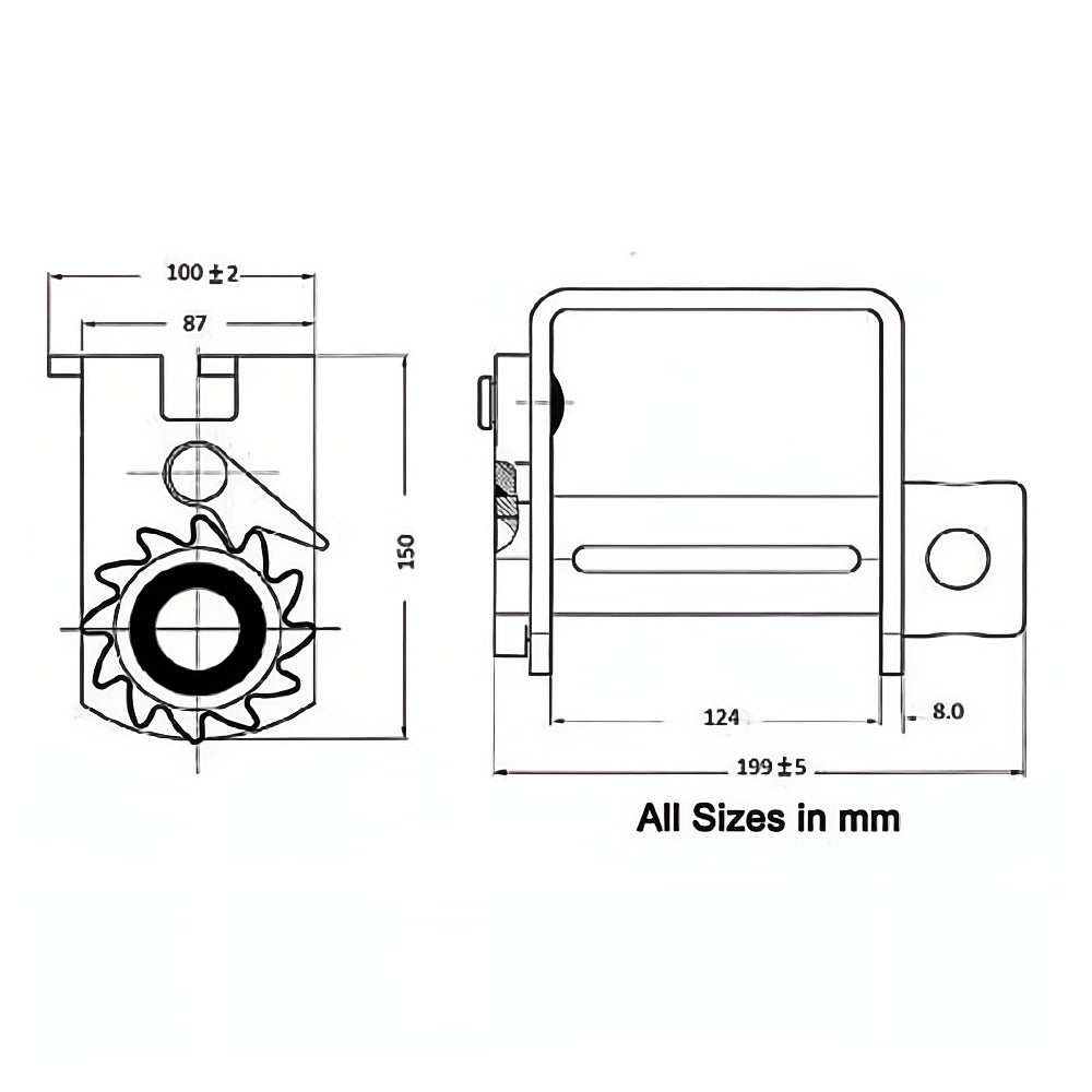 Flatbed Trailer Winch – Double “L” Style for Flatbed Trailer Cargo Securement