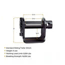 Flatbed Trailer Winch – Standard Sliding C-Track Mount for Flatbed Cargo Securement