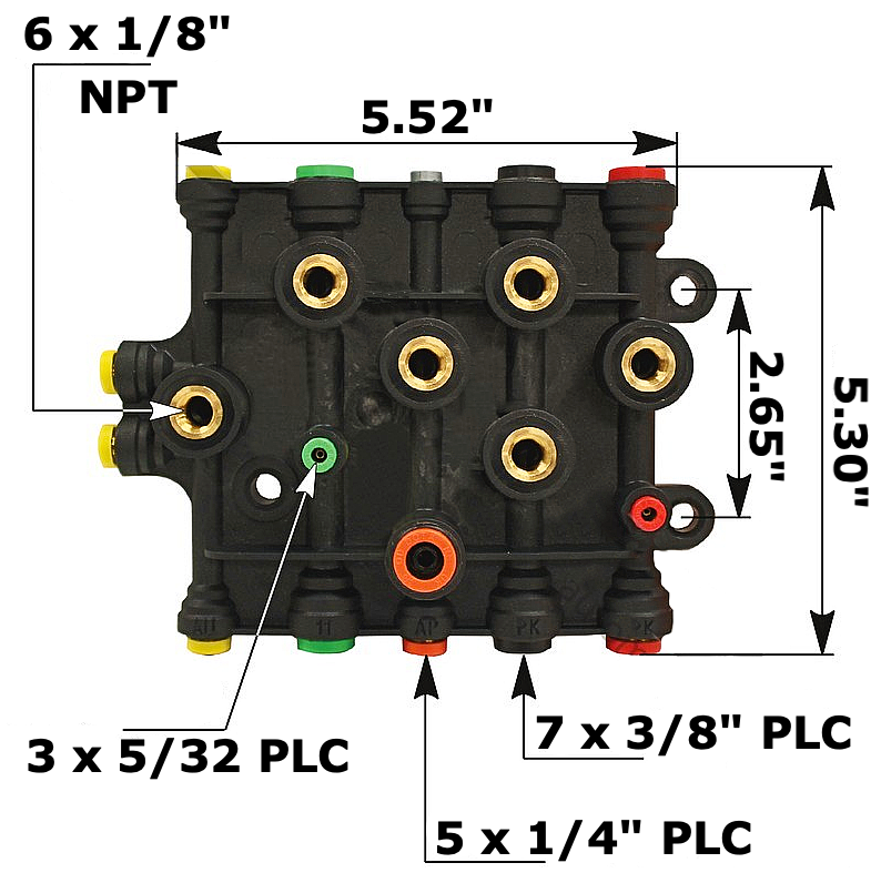 Freightliner Air Manifold | A12-14736-003 | FleetRun FR-BRKE374