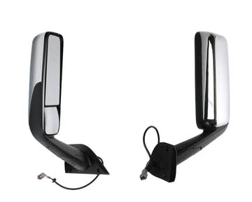 2018+ Freightliner Cascadia Door Mirror - Chrome | A22-78606-002 / A22-75498-002 | FleetRun FR-BODY424