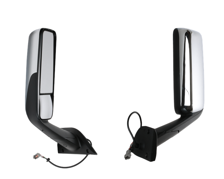 2018+ Freightliner Cascadia Door Mirror - Chrome | A22-78606-002 / A22-75498-002 | FleetRun FR-BODY424