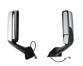 2018+ Freightliner Cascadia Door Mirror - Chrome | A22-78606-003 | FleetRun FR-BODY425