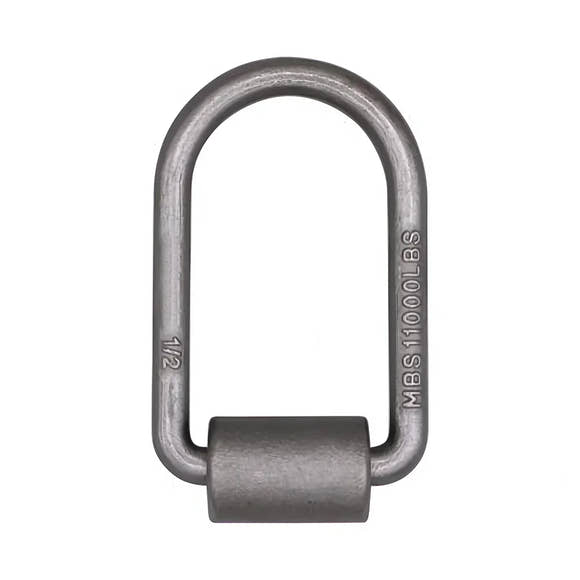 1/2" Heavy-Duty Weld-On Extended Forged D-Ring with Mounting Bracket