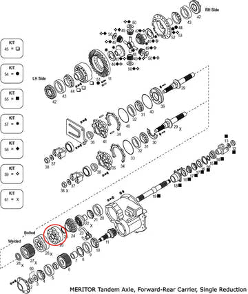 Power Divider Case Assembly - Welded | Meritor A-3235-N-2380 | FleetRun FR-DVTN818