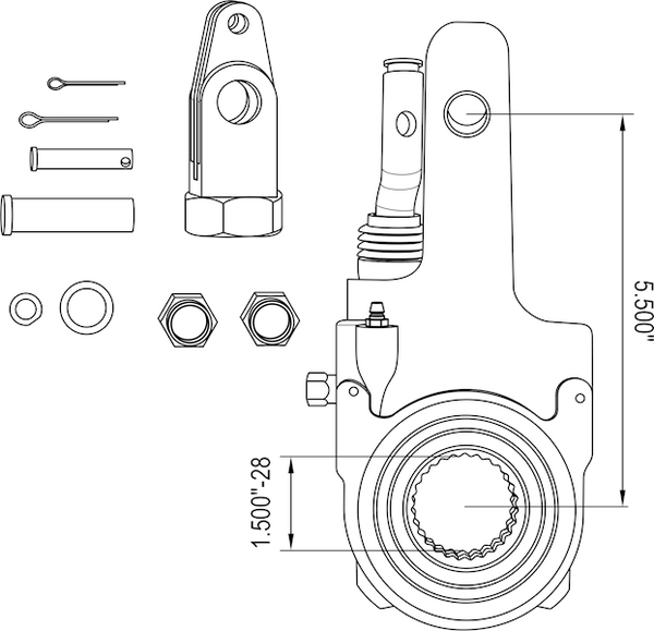 Slack Adjuster - Automatic | Gunite AS1140 | FleetRun FR-BRKE670