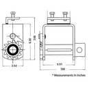 Standard Bolt On Trailer Winch – Heavy-Duty Steel Winch for Flatbed Trailer Cargo Securement