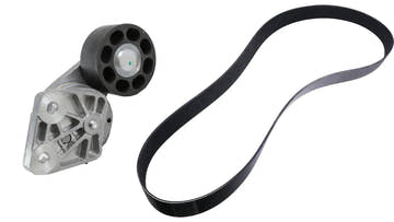 Volvo D13 Fan Belt and Tensioner Kit | Replaces 23961868 and 23669027 | FleetRun FR-ENGN819-KIT