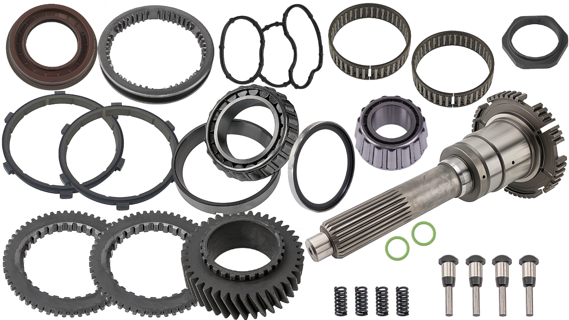 Volvo I-Shift Input Shaft Kit | Replaces 22392450, 20760515, 8171737, 20760512, 20776790 | FleetRun FR-DVTN905-KIT
