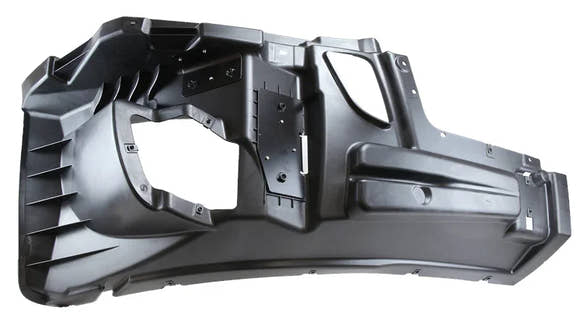 Complete Bumper Assembly | With Fog Light Holes | 2018+ Freightliner Cascadia | Freightliner A21-29370-003 / A21-28979-038 | FleetRun FR-BODY723
