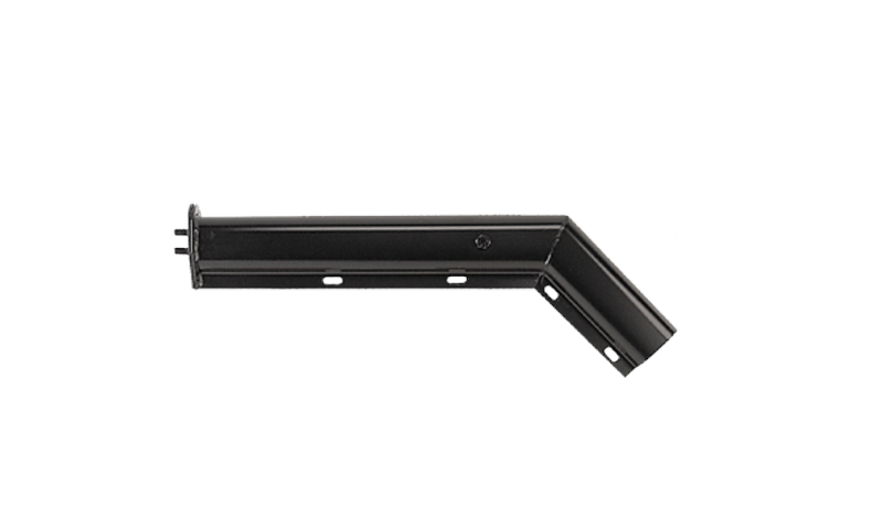 Black Mud Flap Hanger Kit | Angled / Spring Loaded | 26.00" X 1.125" | FleetRun FR-CHAS279