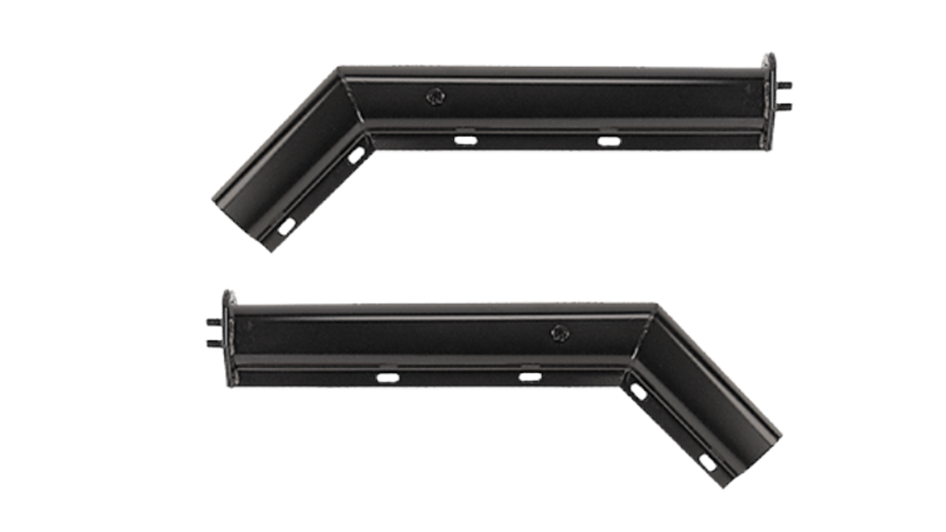 Black Mud Flap Hanger Kit | Angled / Spring Loaded | 26.00" X 1.125" | FleetRun FR-CHAS279