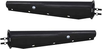 Black Mud Flap Hanger Kit | Straight / Spring Loaded | 30.00" X 2.50" | FleetRun FR-CHAS284