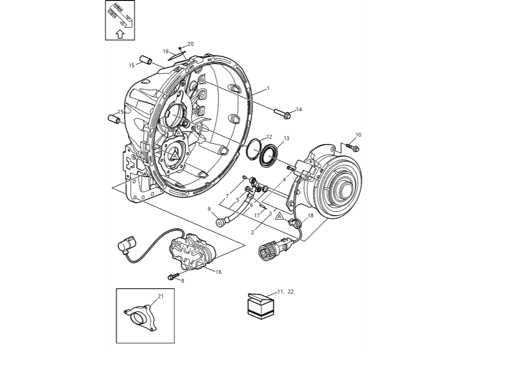 Volvo I-SHIFT / Mack mDrive Transmission Clutch