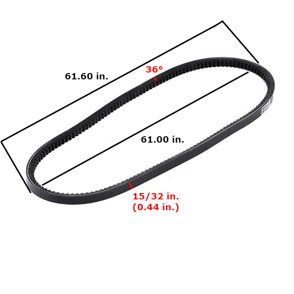 V-Belt | Gates 10A1550 / 11A1550 ~ Dayton 13611 | FleetRun FR-ENGN373