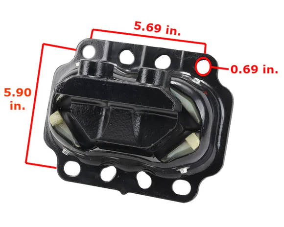 Peterbilt Rear Engine Mount | Paccar 12448TBG - Automann M17499 | FleetRun FR-ENGN460