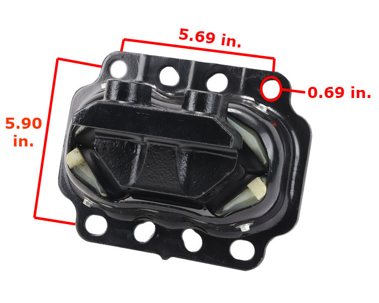 Peterbilt Rear Engine Mount | Paccar 12448TBG - Automann M17499 | FleetRun FR-ENGN460