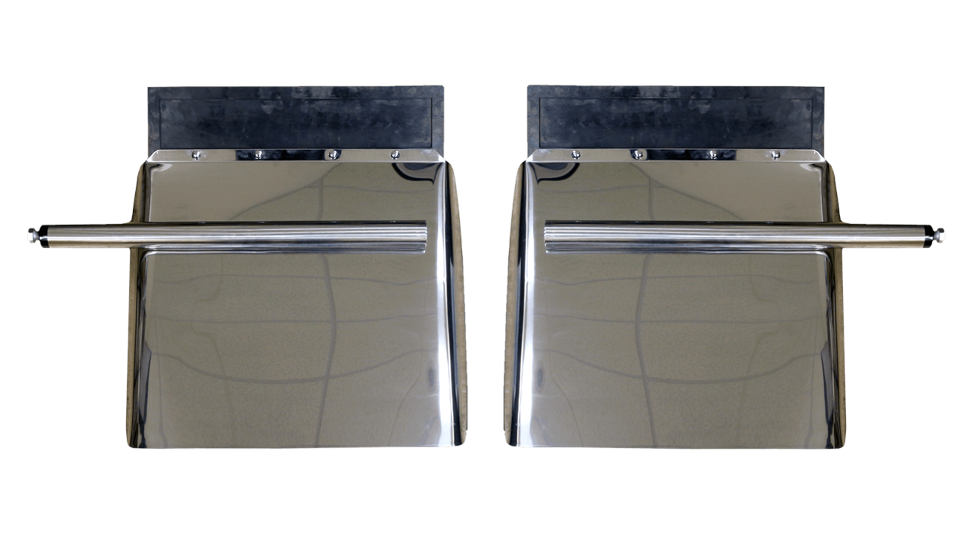 Semi Truck Quarter Fender Kit - Stainless Steel | LH/RH - 24" X 24" | FleetRun FR-CHAS285