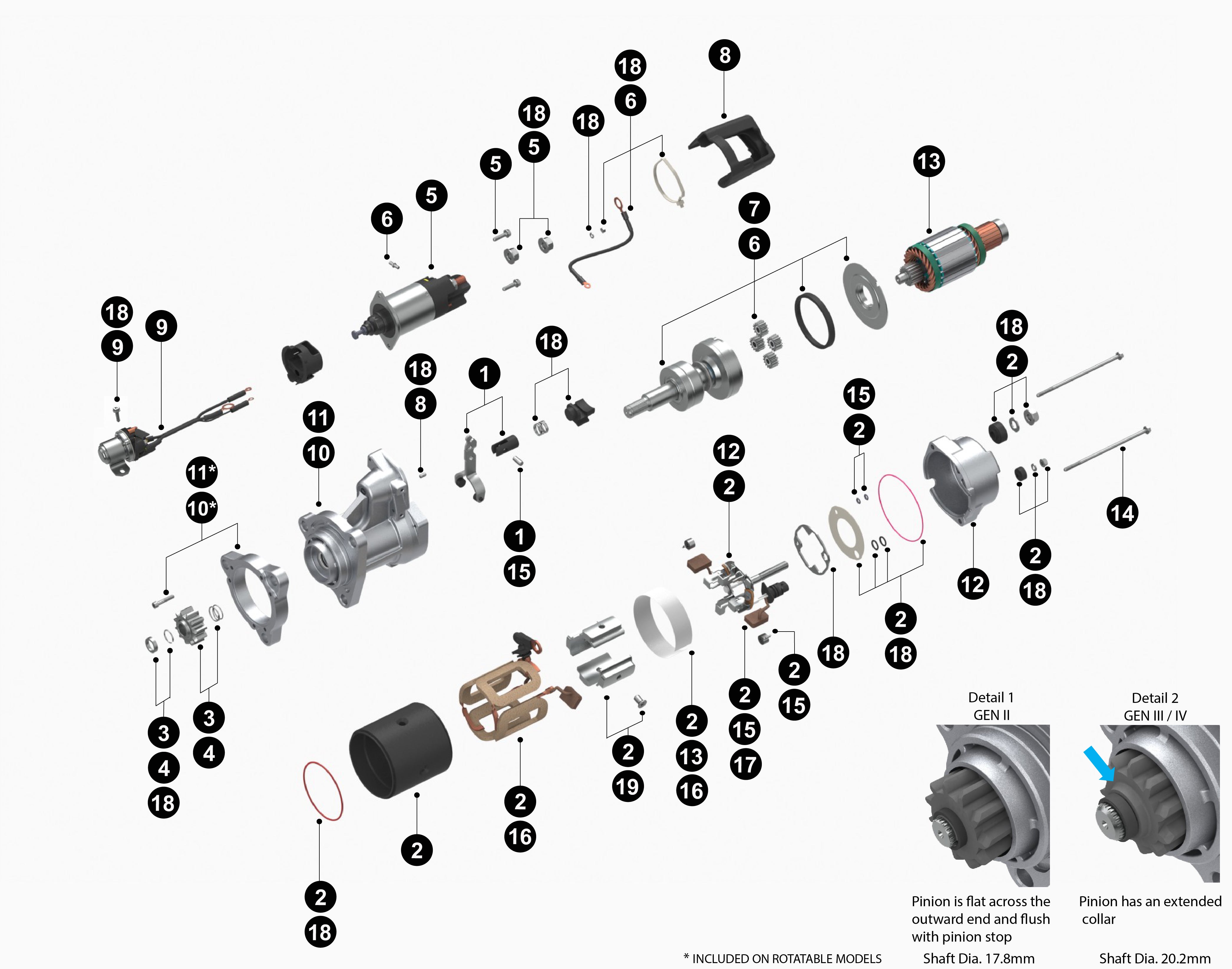 Starter Motor ~ 39MT | Cummins ISX / X15 | Delco Remy 8200308 / 61010754 | FleetRun FR-STRT249