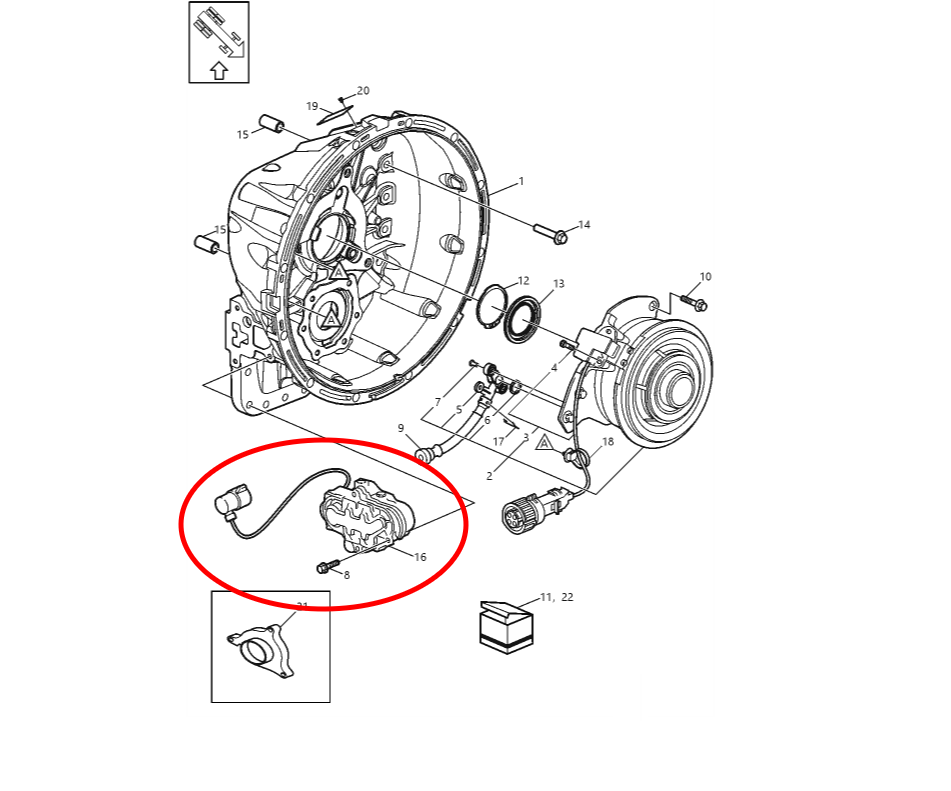 Clutch Control Solenoid Valve | Volvo I-Shift / Mack mDrive | Volvo 21935705 / 22327069 | FleetRun FR-DVTN264