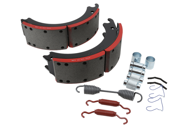 Brake Shoe Kit ~ 4702 / Q Plus ~ 15.00 in x 4.00 in. | Haldex 4702Q / HV764702QG | FleetRun FR-BRKE293