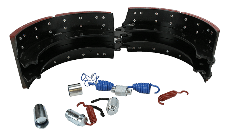 Brake Shoe Kit ~ 4707 / Q Plus ~ 16.5 in x 7.00 in. | Haldex 4707Q / HV884707QG | FleetRun FR-BRKE290