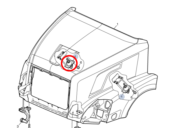 Upper Hood Latch | 1996-2018 Volvo VNL | Volvo 20498998 / 20878648 / 20878651 | FleetRun FR-BODY109