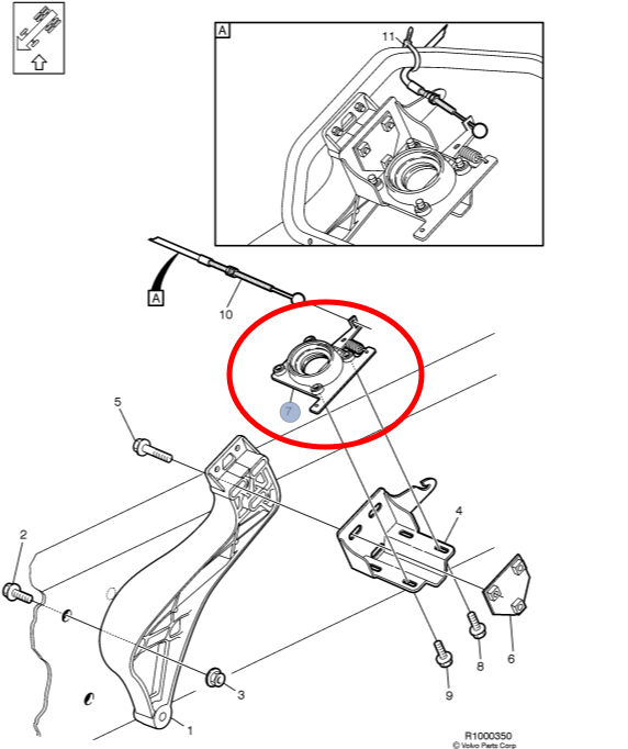 Hood Release Latch ~ LH | 1996-2018 Volvo VNL | Volvo 20565619 / 20415175 / 20356096 | FleetRun FR-BODY832