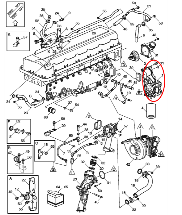 Water Pump | Volvo D13 / Mack MP8 | Volvo 85151109 / 85151110 / 85142304 | FleetRun FR-COOL054