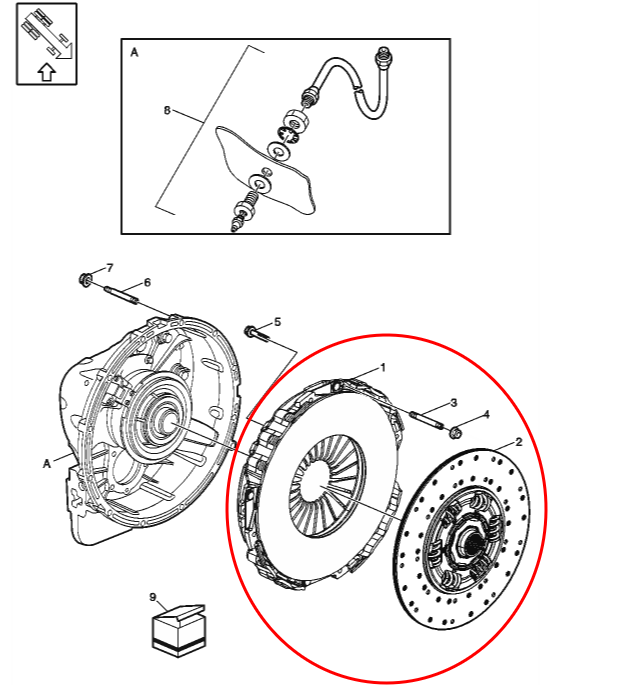 Clutch Assembly | Volvo I-Shift / Mack mDrive | Volvo 85002560 ~ Mack 85022395 ~ Eaton 104460-1 / 104461-1 | FleetRun FR-DVTN031