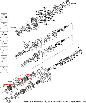 Power Divider Kit | Meritor KIT2488 | FleetRun FR-DVTN104