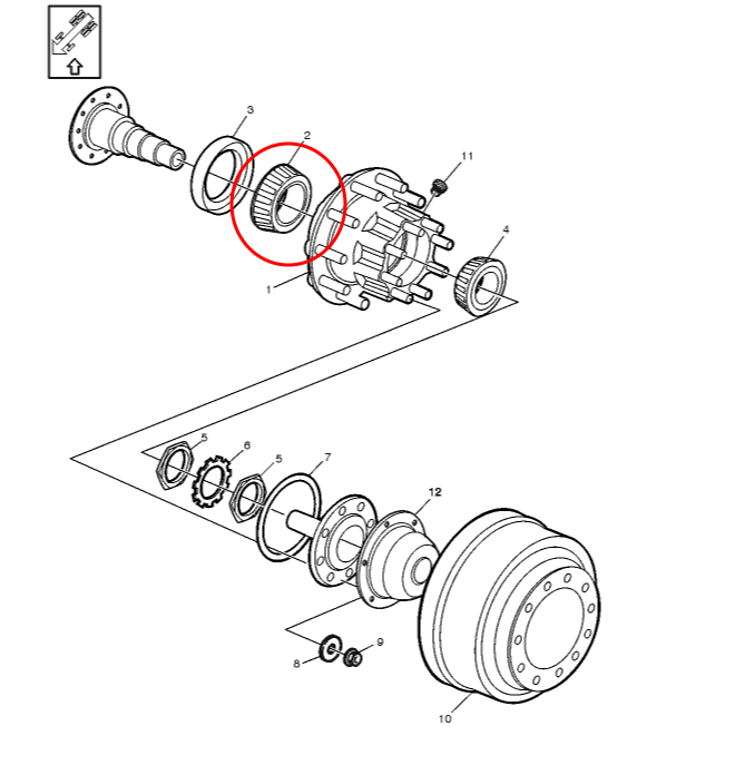 Wheel Bearing & Race Kit | Tapered Roller Bearing Cup & Cone Kit | Timken SET403 | FleetRun FR-DVTN217