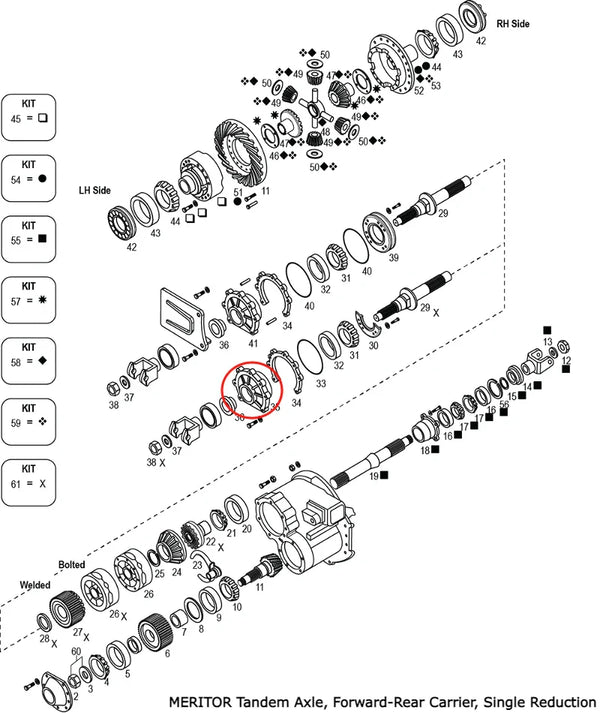 Power Divider Cover Cage Assembly | Meritor A-3226-V-1296 | FleetRun F ...