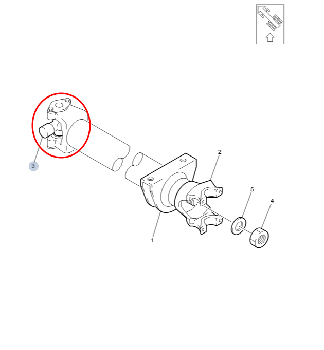 Universal Joint | Meritor CP25RPLS ~ Volvo 85107584 | FleetRun FR-DVTN530