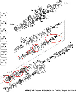 Power Divider Kit ~ Without Pump | Meritor MPS-3344-145 | FleetRun FR-DVTN582