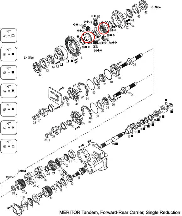 Side Gear | Power Divider | Meritor 2234-G-1437 | FleetRun FR-DVTN787