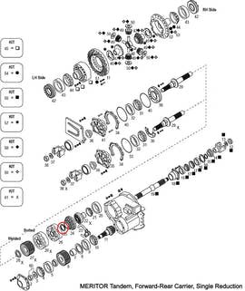 Snap Ring | Power Divider | Meritor 2297-E-5335 / 2297E5335 | FleetRun FR-DVTN929