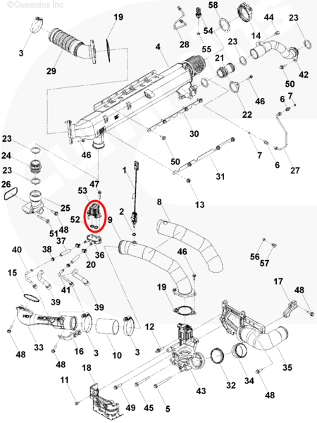 EGR Pressure Sensor | Cummins ISX / ISM | Cummins 4921728 | FleetRun FR-ENGN076-1