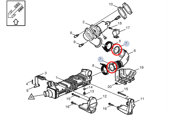 EGR Elbow Pipe Gasket | Volvo | Volvo 20841816 | FleetRun FR-ENGN316