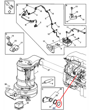 Gasket ~ Turbo Diffuser Pipe | Volvo D13 | Volvo 21007187 | FleetRun FR-EXST086
