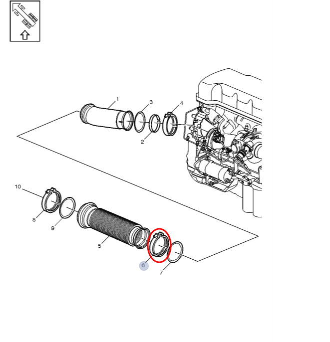 V-Band Clamp | Volvo / Mack | Volvo 21021852 | FleetRun FR-EXST536