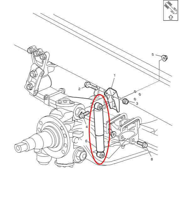 Shock Absorber | Volvo / Mack | Volvo 20433424 / 20513881 ~ Mack 20973993 ~ Gabriel Fleetline 85061 | FleetRun FR-SPSN531