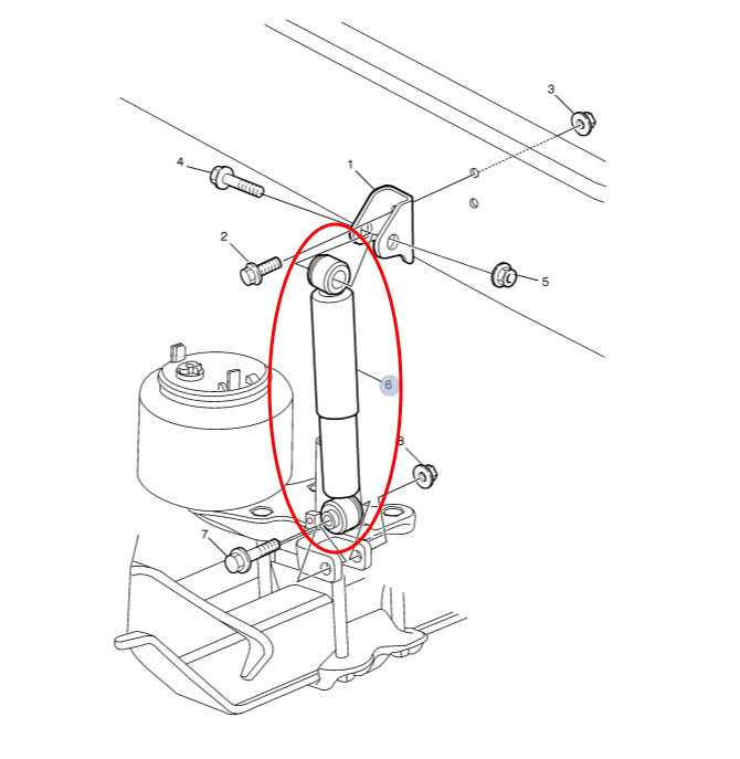 Shock Absorber | Volvo 20485633 ~ Gabriel Fleetline 85933 | FleetRun FR-SPSN558